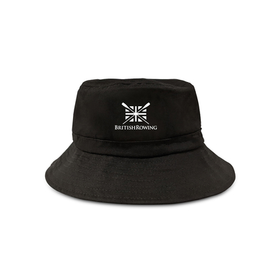 Core Brit Bucket Hat – White Logo - Front