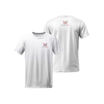 Core Brit White T-Shirt – Full Colour Logo