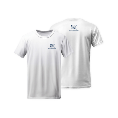 Core Brit White T-Shirt – Navy Logo